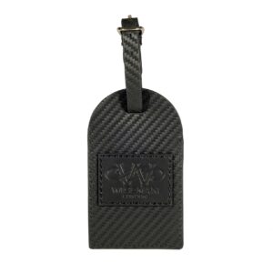 Wiseman Carbon Leather Luggage Tag