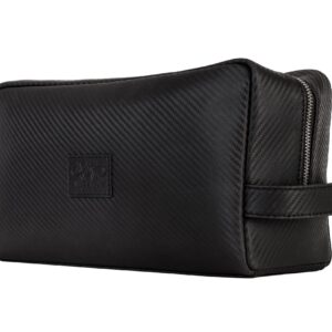 Carbon leather Wash bag – Large